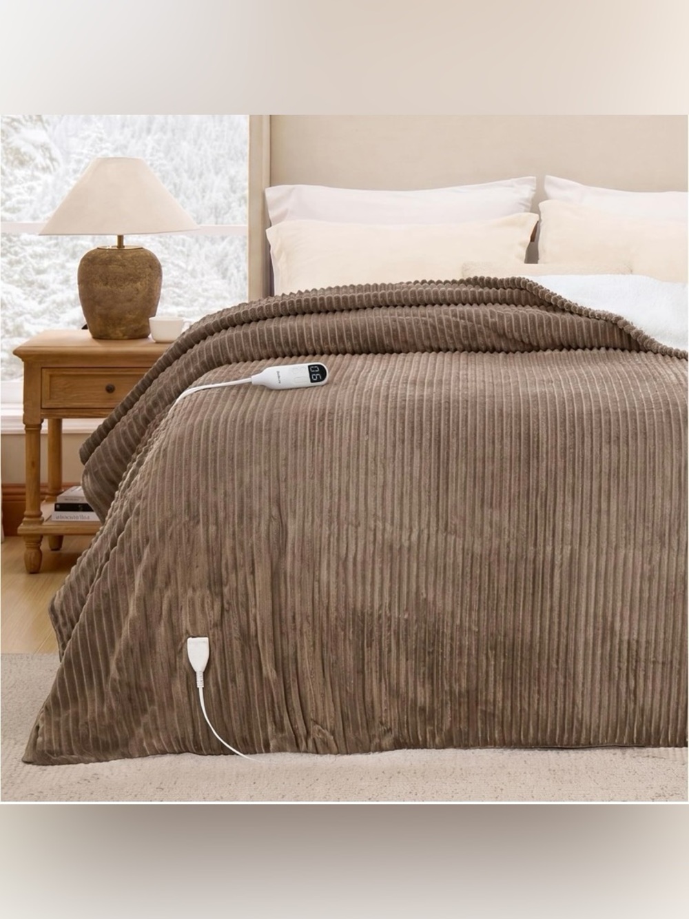 Ribbed Electric Blanket Twin